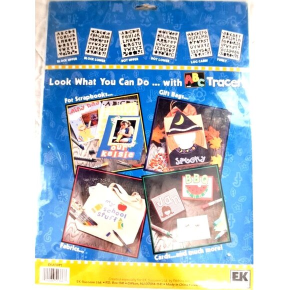 ABC "Tracers" 6 Alphabet Templates & Idea Book Fast Lettering Signs Cards Fabric - Picture 2 of 11